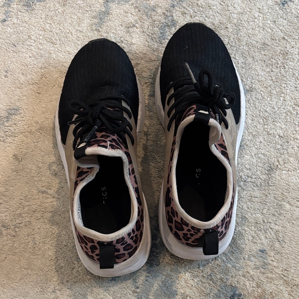 Fabletics leopard and black sneakers